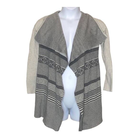 Ruby Moon Anthropologie Drape Open Front Grey Cardigan Size Medium - Picture 4 of 10